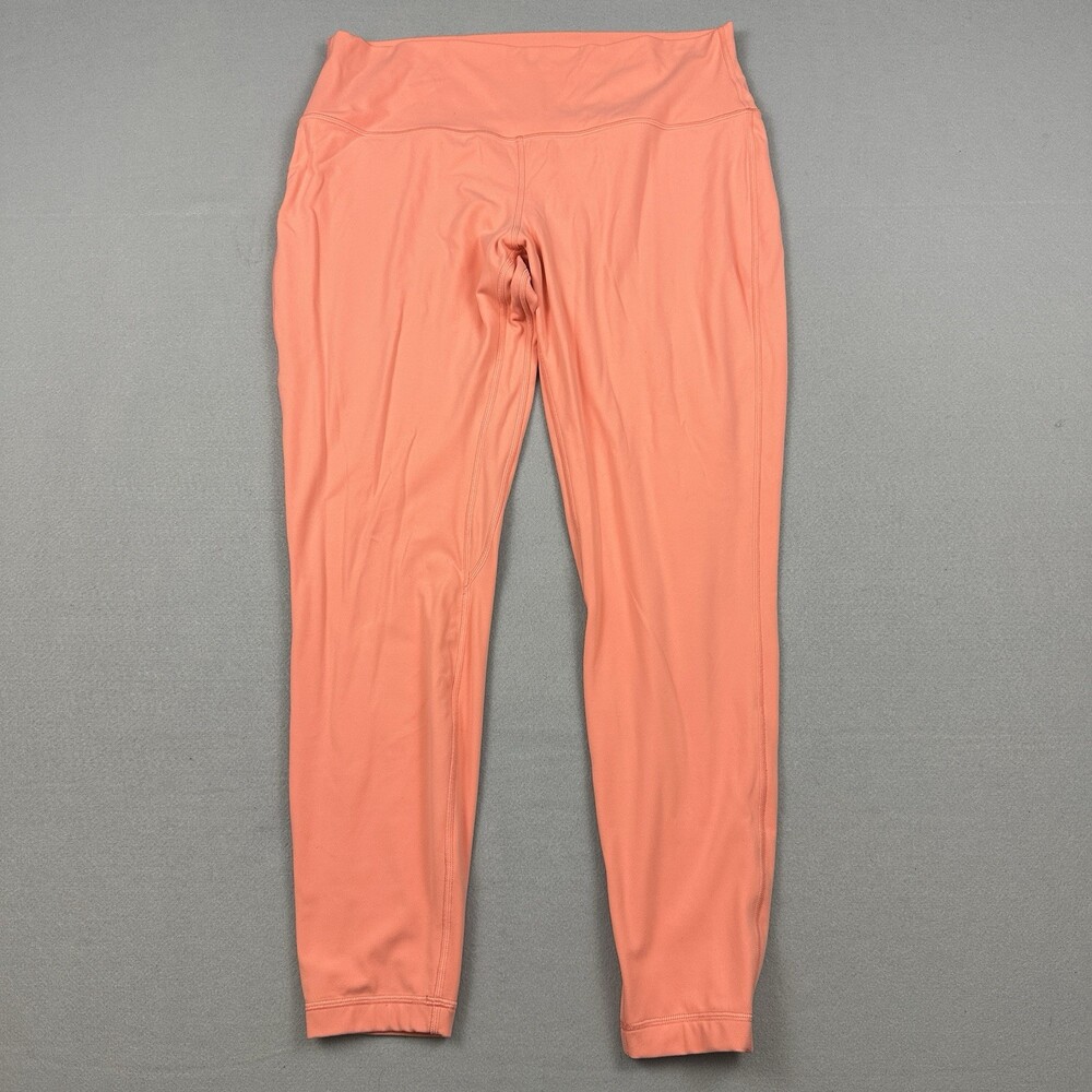 Lululemon Legging Women 16 Orange Solid Align High-Rise Pant Yoga Nulu *